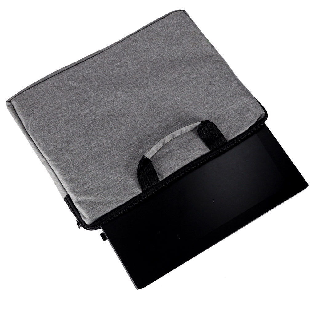 Torba biznesowa na laptopa 15,6" szara, unisex, na ramię i do ręki