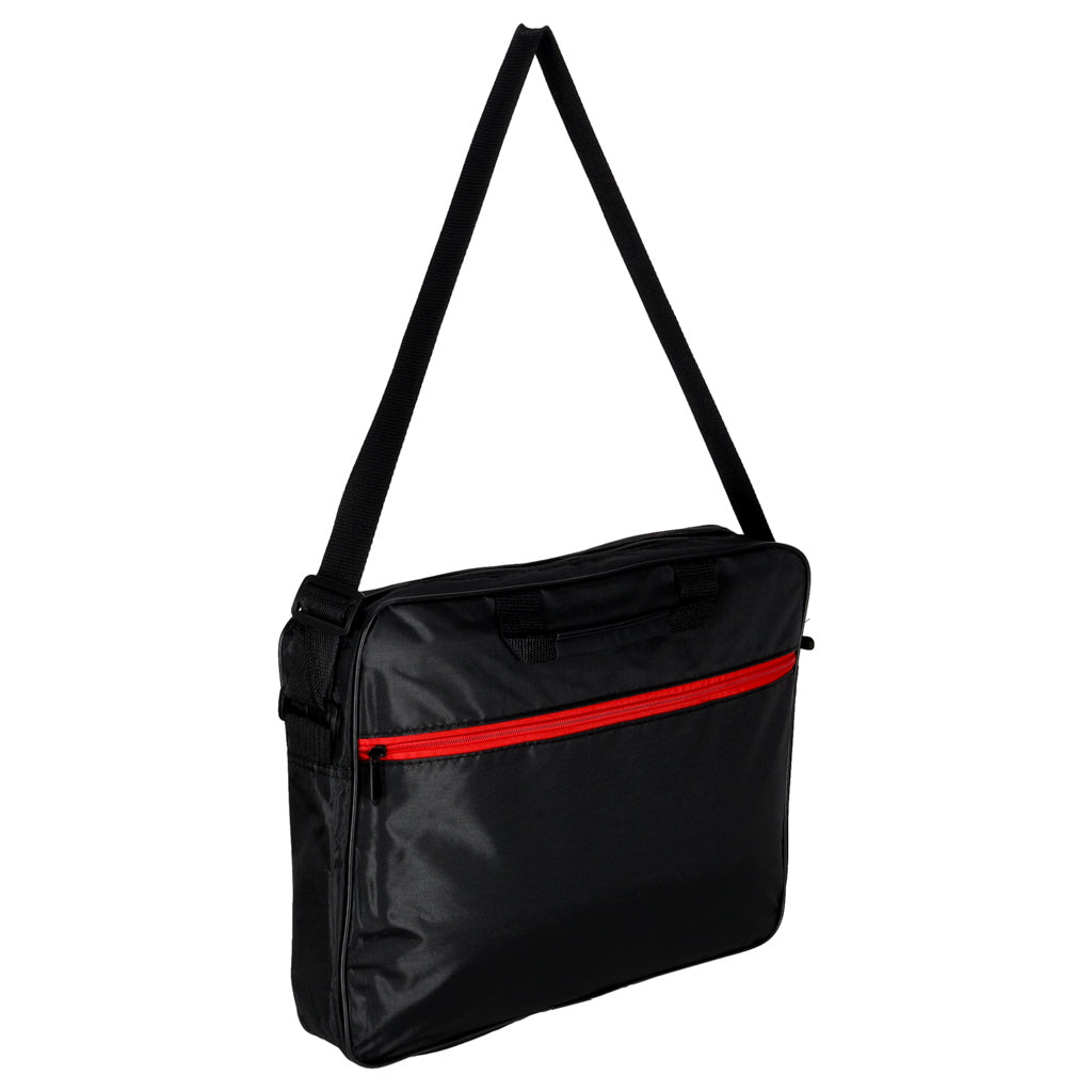 Torba na laptopa 15,6 cala czarna z paskiem na ramię, biznesowa, unisex