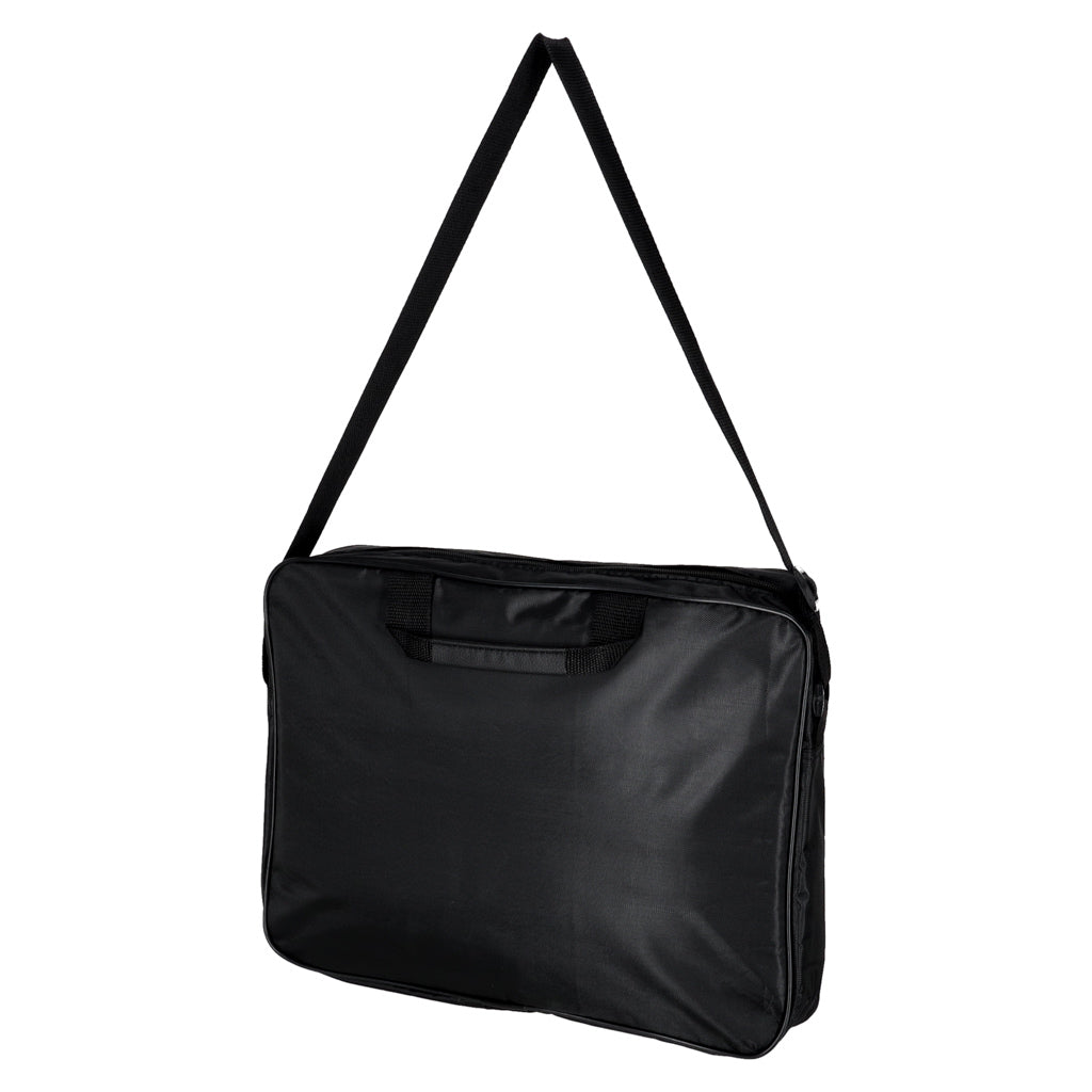 Torba na laptopa 15,6 cala czarna z paskiem na ramię, biznesowa, unisex