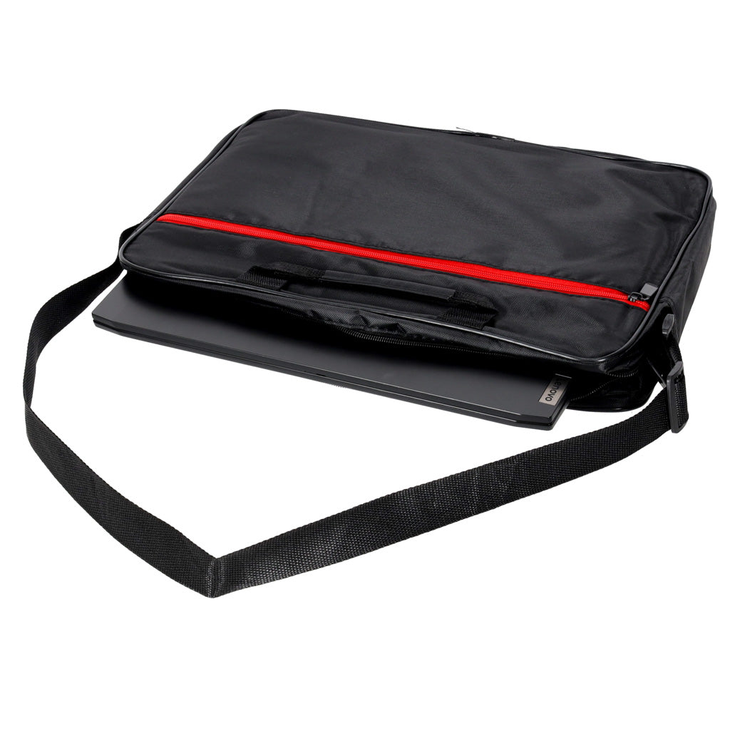 Torba na laptopa 15,6 cala czarna z paskiem na ramię, biznesowa, unisex