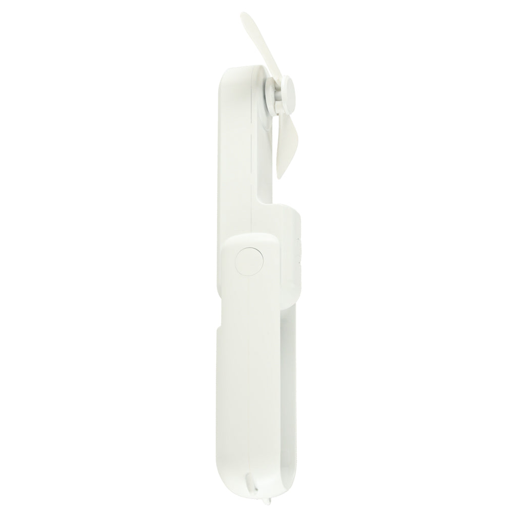 Składany wentylator biurkowy USB 2w1 z funkcją powerbanku, biały