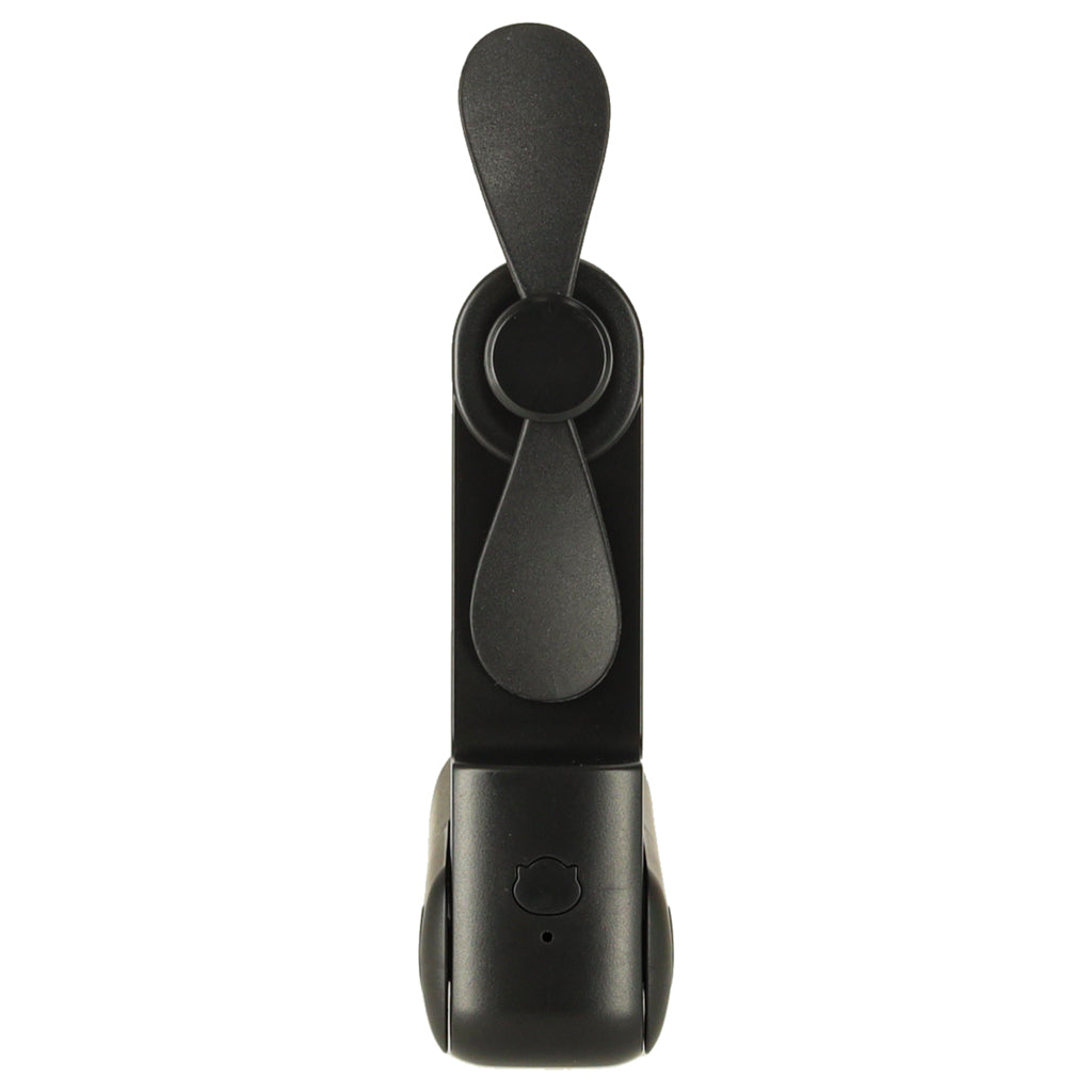 Mini wentylator USB 2w1 składany przenośny biurkowy czarny