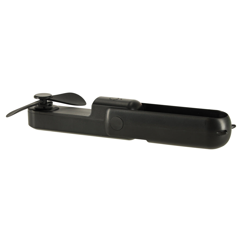 Mini wentylator USB 2w1 składany przenośny biurkowy czarny