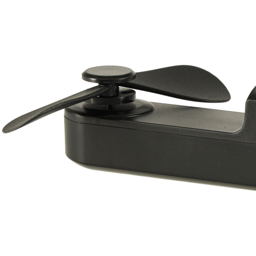 Mini wentylator USB 2w1 składany przenośny biurkowy czarny