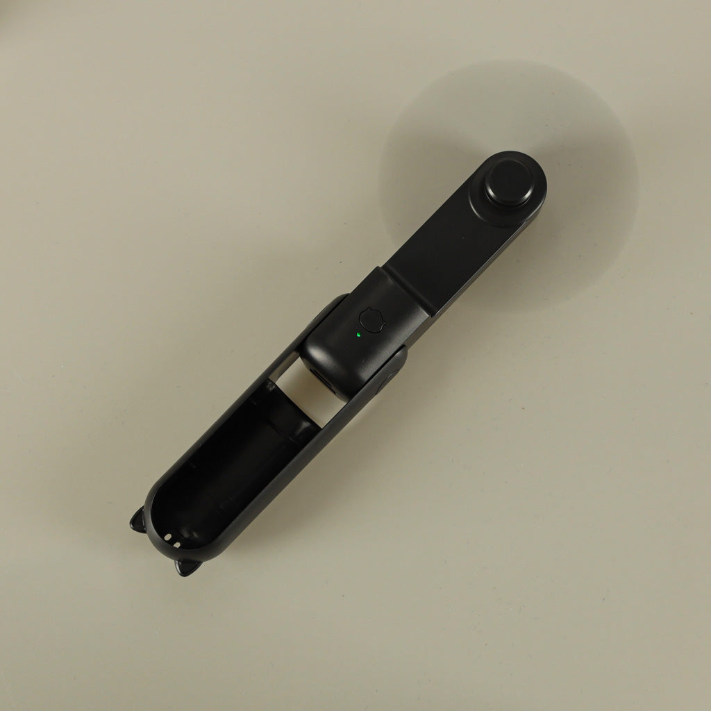 Mini wentylator USB 2w1 składany przenośny biurkowy czarny