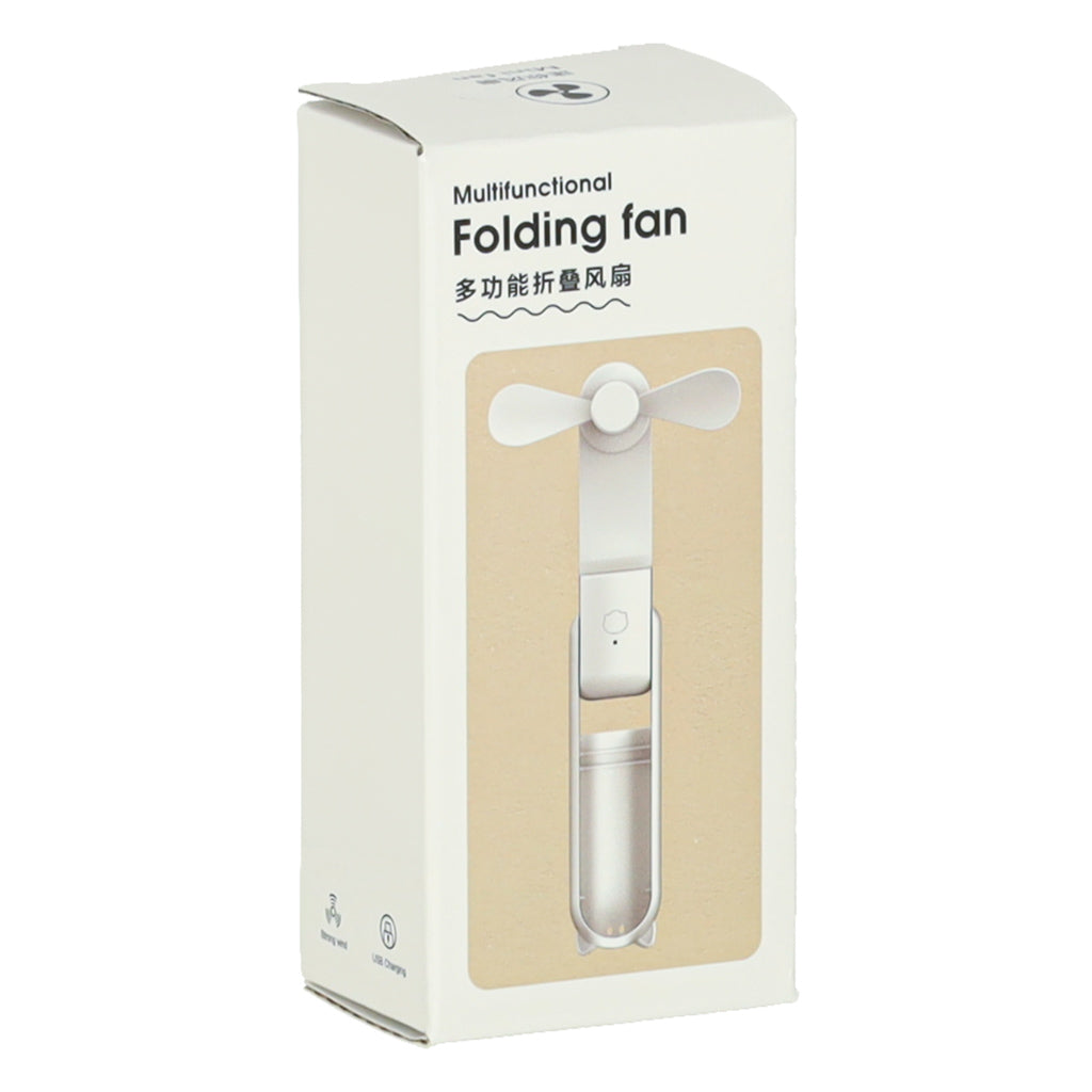 Mini wentylator USB 2w1 składany przenośny biurkowy czarny