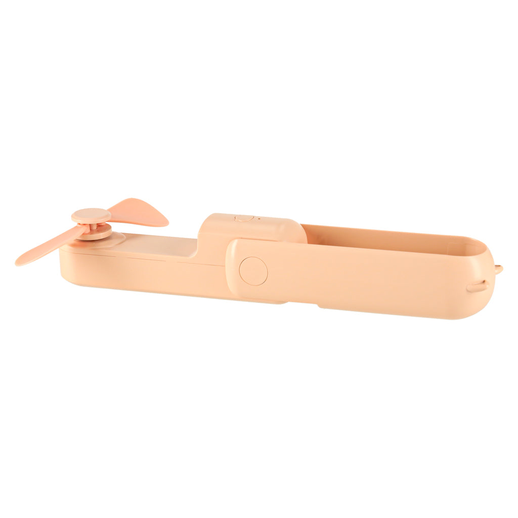 Składany mini wentylator USB przenośny 3W różowy