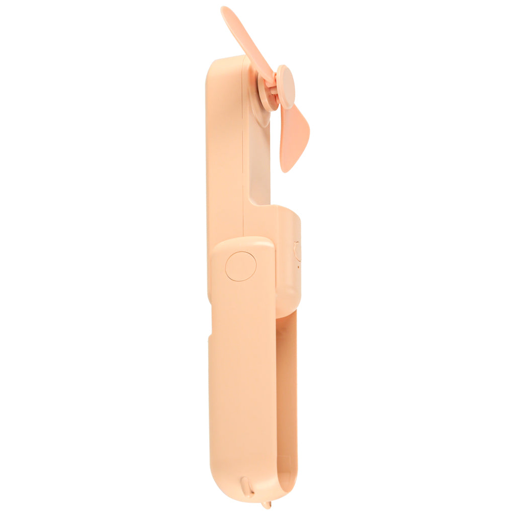 Składany mini wentylator USB przenośny 3W różowy