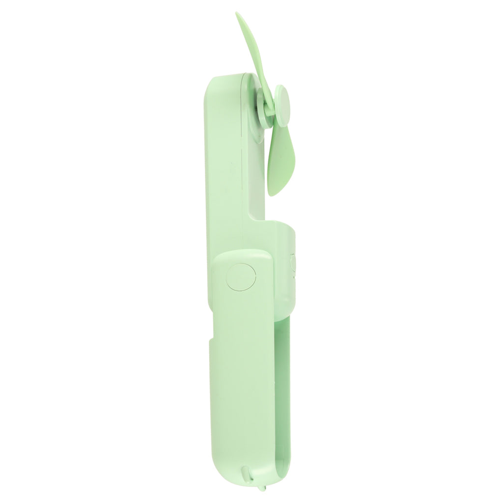 Składany mini wentylator USB 3W zielony 1200 mAh z akumulatorem i 3 trybami nawiewu