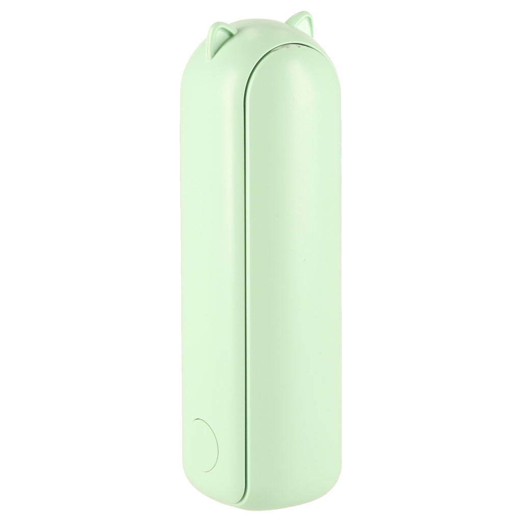 Składany mini wentylator USB 3W zielony 1200 mAh z akumulatorem i 3 trybami nawiewu