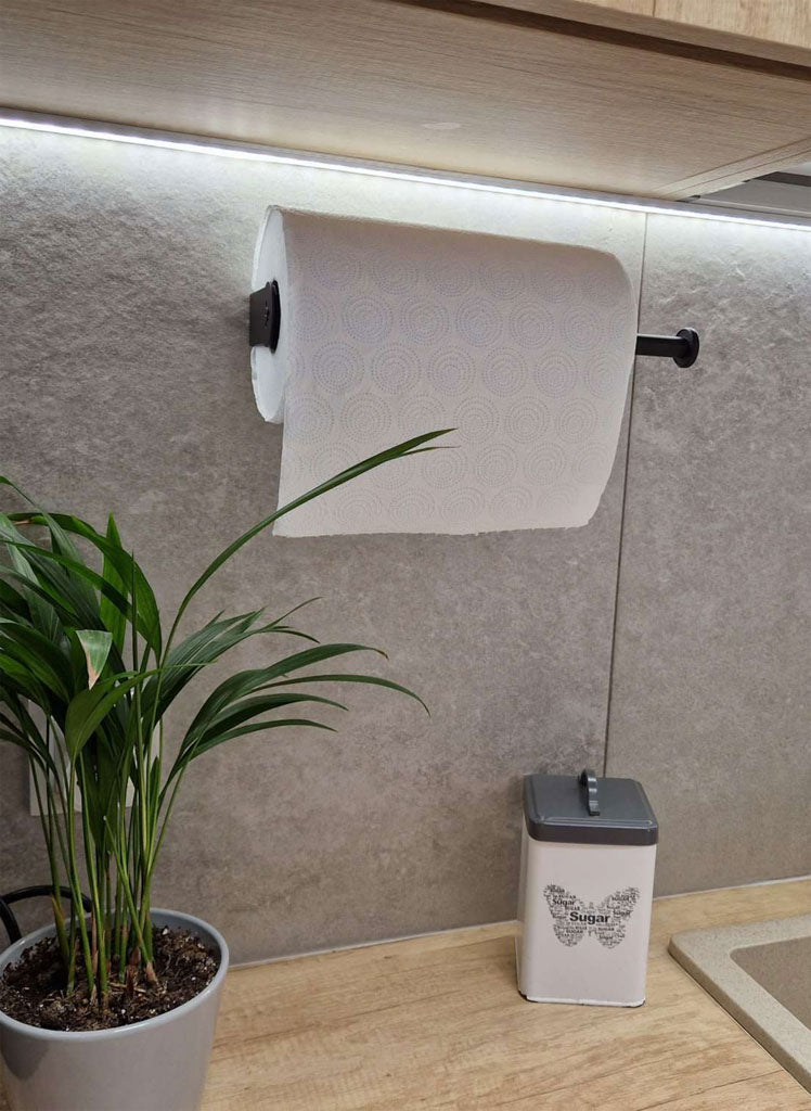 Uchwyt na ręcznik papierowy obrotowy, loft, czarny