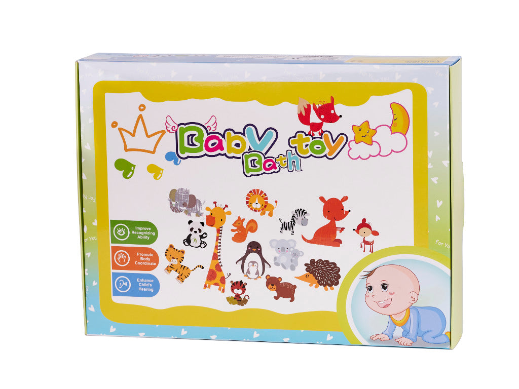 Piankowe puzzle do kąpieli zwierzątka 18 el.
