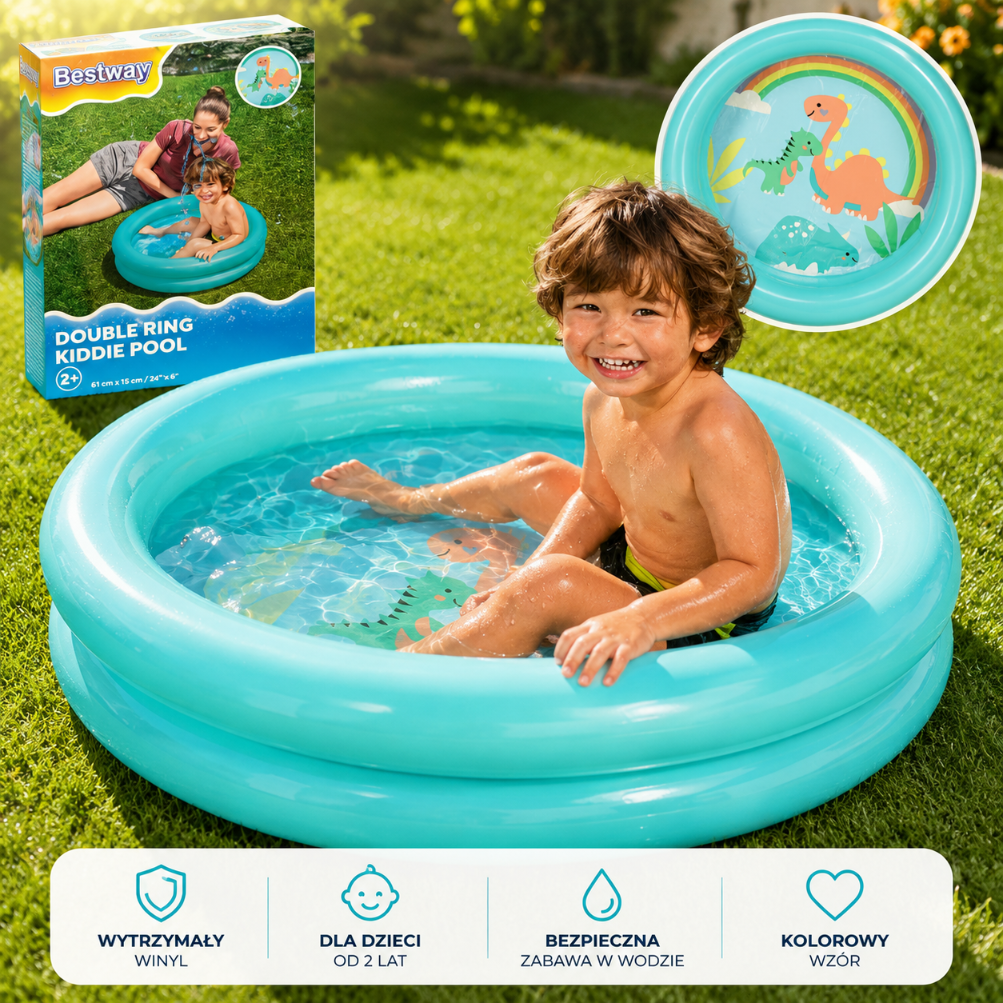 Basen brodzik dla dzieci 61cm turkusowy BESTWAY 51061