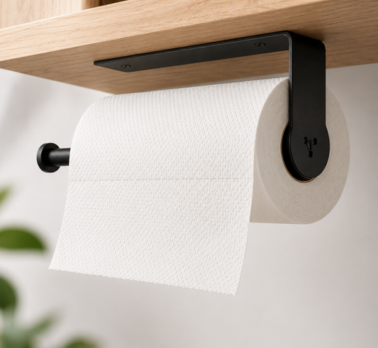 Uchwyt na ręcznik papierowy obrotowy, loft, czarny